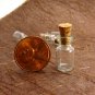 10pcs 18x10mm Clear Glass Tiny Bottle Vials with Free Eyehooks