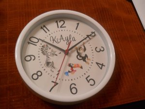 zoo animal clock
