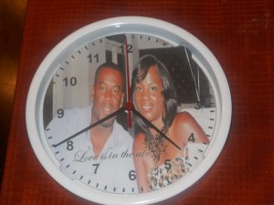 Couples photo clock