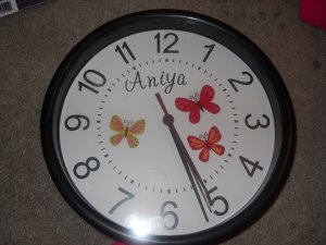 The Basic Butterfly designer clock