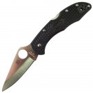 Spyderco Delica 4, Black FRN Handle, Plain