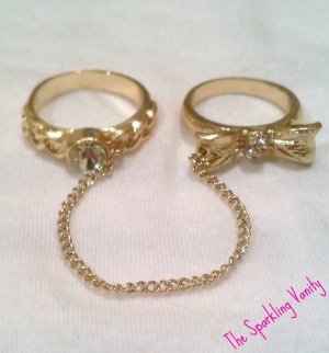 Double Finger Chain Ring