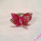 Mini Pink Butterfly Ring