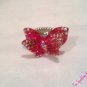 Mini Pink Butterfly Ring