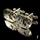 Extravagant Steampunk SWISS cufflinks rectangular watch mechanism - SALE