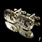 Extravagant Steampunk SWISS cufflinks rectangular watch mechanism - SALE