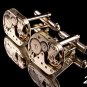 Extravagant Steampunk SWISS cufflinks rectangular watch mechanism - SALE