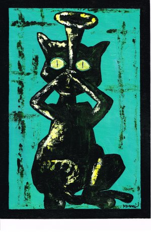 Danse du Chat 16 Print horn Player