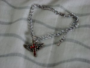 winged cross bracelet