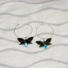 Butterfly Hoops Earrings