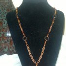 Copper colored handmade necklace
