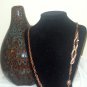 Copper colored chain link necklace