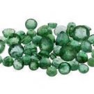10 EMERALDS ROUND CUT GEMSTONES 1-2mm - FREE SHIPPING