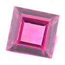 AFRICAN RHODOLITE GARNET SQUARE CUT GEMSTONE 3mm - FREE SHIPPING