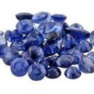 10 BLUE SAPPHIRES ROUND CUT GEMSTONES 1-2mm - FREE SHIPPING