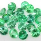 6 COLUMBIAN EMERALDS ROUND CUT GEMSTONES 1.5mm - FREE SHIPPING