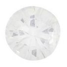 WHITE SAPPHIRE ROUND CUT GEMSTONE 1.5mm - FREE SHIPPING