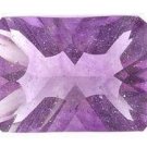 AMETHYST EMERALD CUT GEMSTONE 5x3mm - FREE SHIPPING