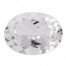 WHITE TOPAZ OVAL CUT GEMSTONE 5x3mm - FREE SHIPPING