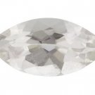 WHITE TOPAZ MARQUISE CUT GEMSTONE 5x3mm - FREE SHIPPING