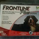 Frontline Plus For Dogs 89 to 132 LBS. New & Sealed!