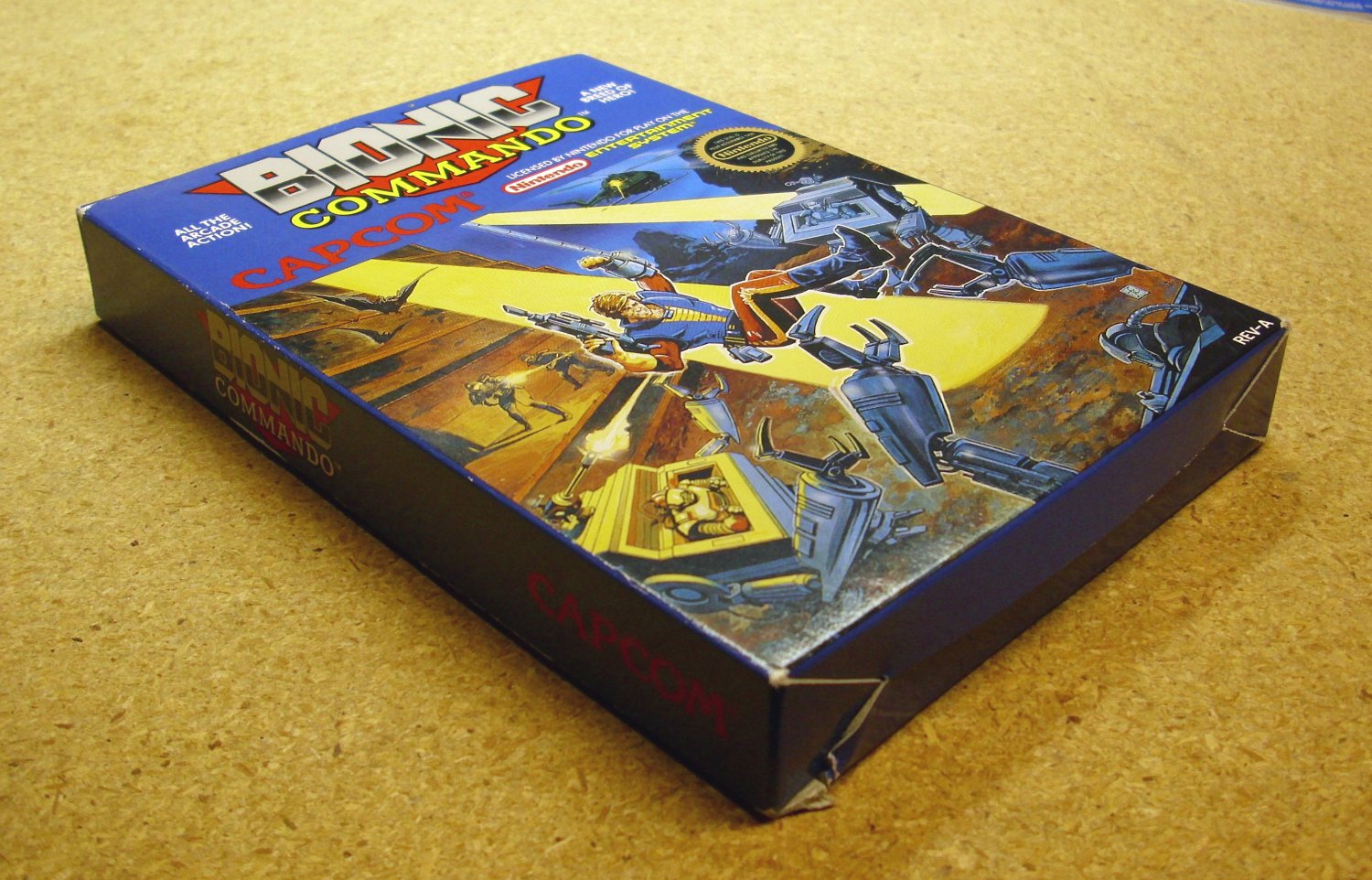 Bionic Commando, NES Nintendo, Game with box, by Capcom.