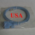 New 6FT Cisco Blue Console Rollover Cable DB9 To RJ45