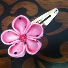 Pink Polka Dot Sakura Snap Clip