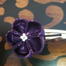 Deep Purple Swirl Sakura Snap Clip