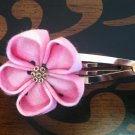 Pink Polka Dot Sakura Snap Clip