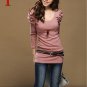 2pcs/lot  Women's Good  Puff Long Sleeve T-Shirts Ladies Top Wear Lady Clothes O-Neck