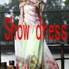 dinner dress annual  Long print dress style dinner / dance / reception / show dress