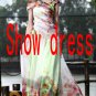 dinner dress annual  Long print dress style dinner / dance / reception / show dress