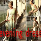 dinner dress,Long evening dress, printing, performing chair dress, cocktail dress party