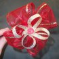 Red and Gold Christmas Headband