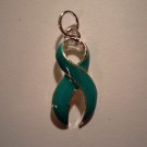 Teal Ribbon Charm