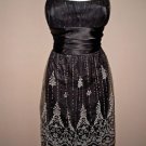 Black Dress w/ White Accent ~ NWT ~ Size 13/14 ~ Great for Party, Homecoming