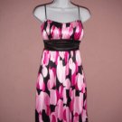 Pink and Black Circle Print Dress ~ Homecoming ~ Party~ Size L ~ NWT