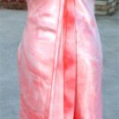 Peach & White Gown With Cascading Layers NWT Size 3/4