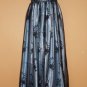 Silverish Blue Gown with Black Lace Overlay ~ NWT ~ Size 3/4 Padgent / Formal