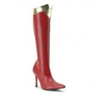 Red Super Hero Boots~ Wonder Woman Boots ~ Costume Boots ~ 3 3/4" Heel
