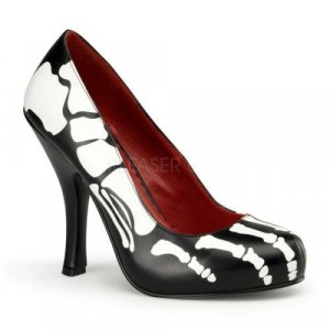 X-ray Skeleton Black Pumps ~ Size 6-9