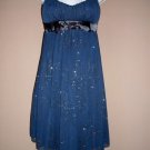 Homecoming Navy Blue Sparkle Party Dress Size M ~NWT
