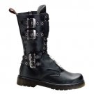 14 Eyelet Ankle Combat Boot w/Steel Plate Panels ~Demonia~ NWB ~Size 4-14