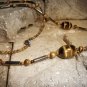 Cats Eyes Unleashed- 5 Piece Cats Eye Artisan Jewelry Set- Necklace, Earrings, Bracelet & Anklet