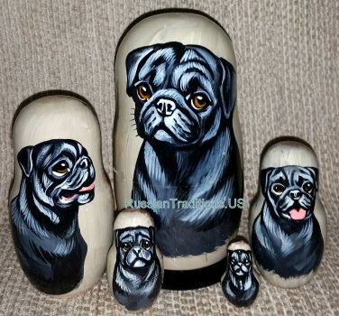 pug nesting dolls