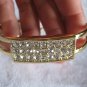Gold with rhinestones