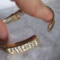 Gold with rhinestones