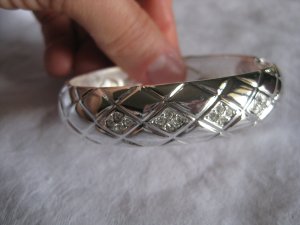 silver with rhinestones