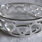 Silver HEART cuff